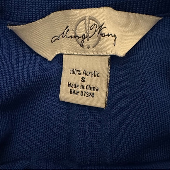 Ming Wang Women’s Pull On Acrylic Straight Pant - Size Small - Picture 3 of 3